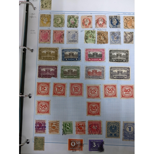 338 - A quantity of stamps from around the world mounted in various albums, some loose, along with various... 