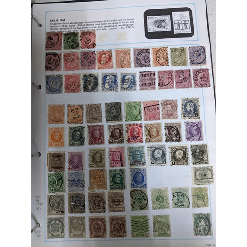 338 - A quantity of stamps from around the world mounted in various albums, some loose, along with various... 