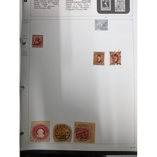 338 - A quantity of stamps from around the world mounted in various albums, some loose, along with various... 