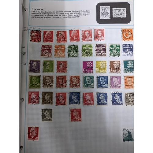 338 - A quantity of stamps from around the world mounted in various albums, some loose, along with various... 