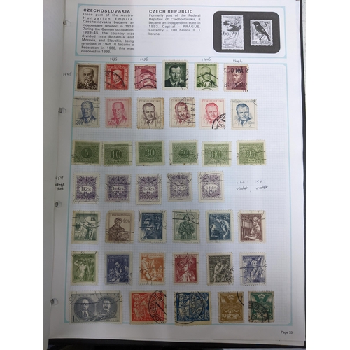 338 - A quantity of stamps from around the world mounted in various albums, some loose, along with various... 