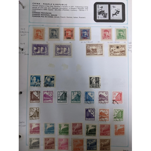 338 - A quantity of stamps from around the world mounted in various albums, some loose, along with various... 