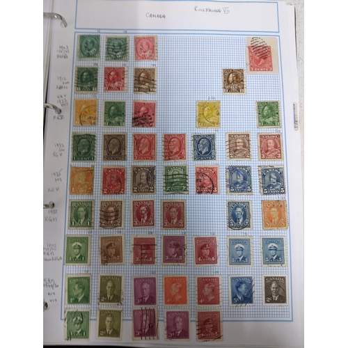 338 - A quantity of stamps from around the world mounted in various albums, some loose, along with various... 