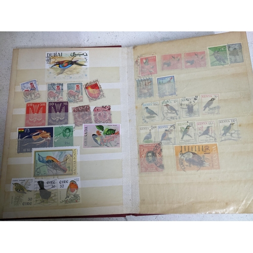 338 - A quantity of stamps from around the world mounted in various albums, some loose, along with various... 