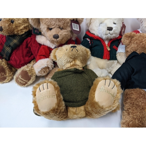 234 - A group of eight Harrods teddy bears to include years 2004-2009, together with a 21st century bear
L... 