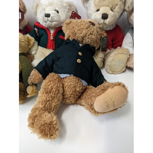 234 - A group of eight Harrods teddy bears to include years 2004-2009, together with a 21st century bear
L... 