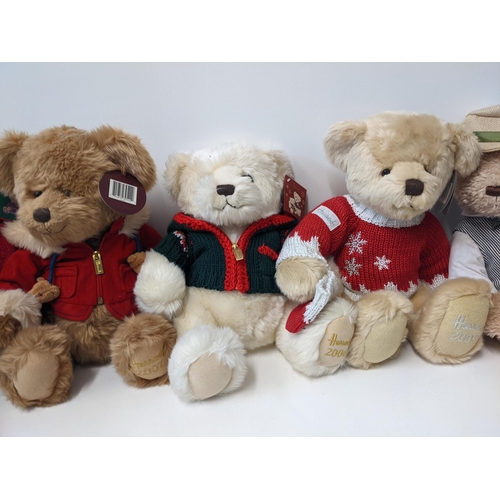 234 - A group of eight Harrods teddy bears to include years 2004-2009, together with a 21st century bear
L... 