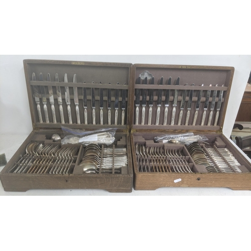 456 - Two Mappin & Webb oak cased canteens of cutlery, incomplete
Location: 1.4
If there is no condition r... 