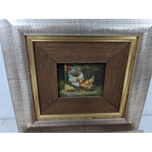 518 - A pair of late 2th century oil on panel of chickens and ducks
Location: 1.5
If there is no condition... 