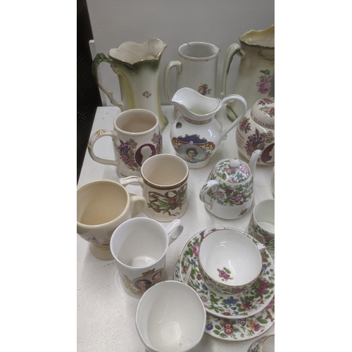 546 - A mixed lot of ceramics and collectables to include Masons Ironstone china, commemorative china, 19t... 