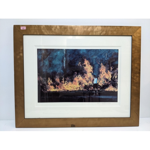 562 - Two Susan Kuznitsky prints, one titled 'The Library' number 470/600 framed and glazed, the other 'Hi... 