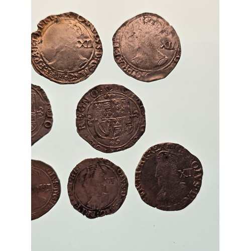 13 - Kingdom of England - Charles I (1625-1649), Mixed Silver Coinage to include, Nine Shillings and thre... 