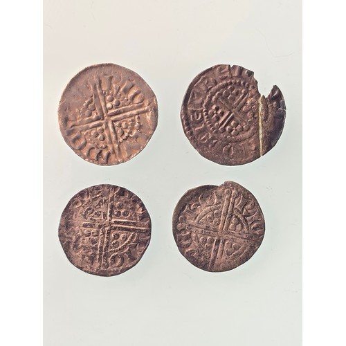 18 - Kingdom of England - Henry III (1216-1272), Four Silver Pennies to include three Long-Cross and one ... 