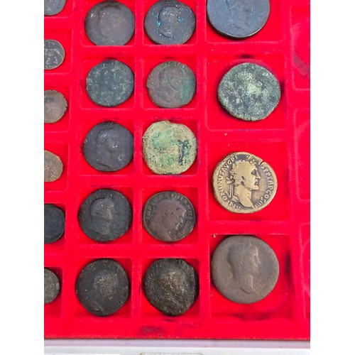 38 - Metal Detector Finds - Roman Empire - Mixed bronze/billon Coinage to include Divus Augustus,Trajan, ... 