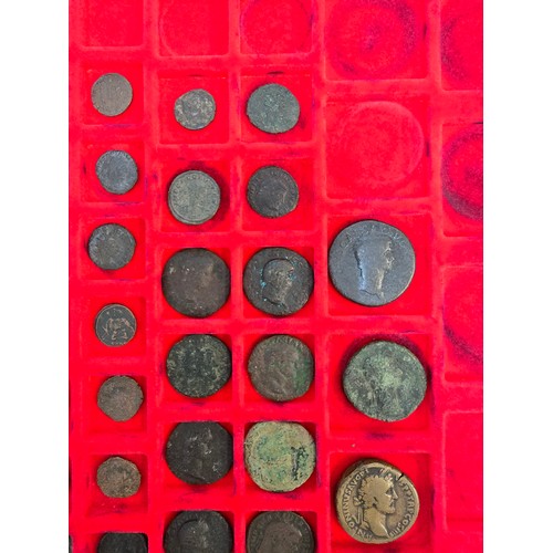 38 - Metal Detector Finds - Roman Empire - Mixed bronze/billon Coinage to include Divus Augustus,Trajan, ... 