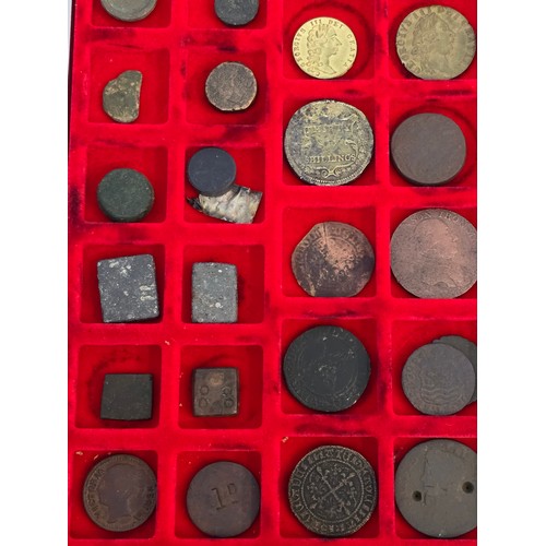 43 - Metal Detector Finds - Mixed Tokens and Seals, to include Workhouse Tokens, Commemorative examples, ... 