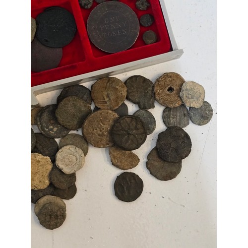 43 - Metal Detector Finds - Mixed Tokens and Seals, to include Workhouse Tokens, Commemorative examples, ... 