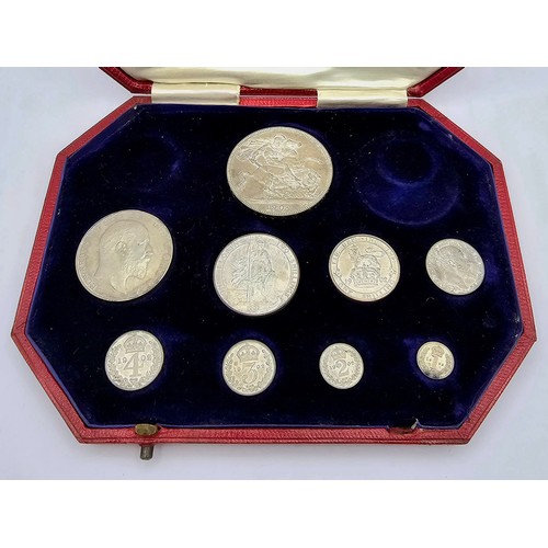 53 - United Kingdom - Edward VII (1902-1910), 1902 Royal Mint Silver 1902 Specimen Set Boxed, comprised o... 