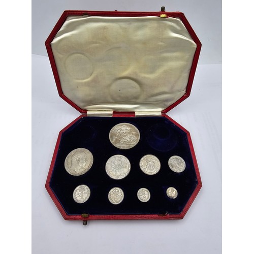 53 - United Kingdom - Edward VII (1902-1910), 1902 Royal Mint Silver 1902 Specimen Set Boxed, comprised o... 