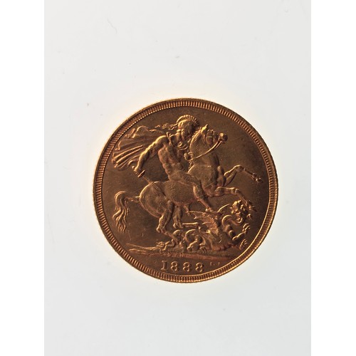 104 - A 22ct replica coin, testing as 22ct gold, 22mm, 8g