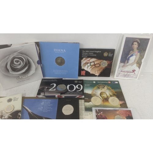 116 - A collection of British coin sets to include Royal mint £2 Brilliant uncirculated sets and others
Lo... 