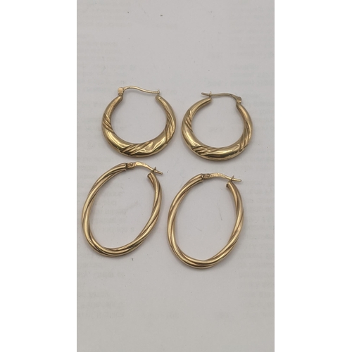 31 - Two pairs of 9ct yellow gold hoop earrings total weight 4.1g
Location:CAB6
If there is no condition ... 