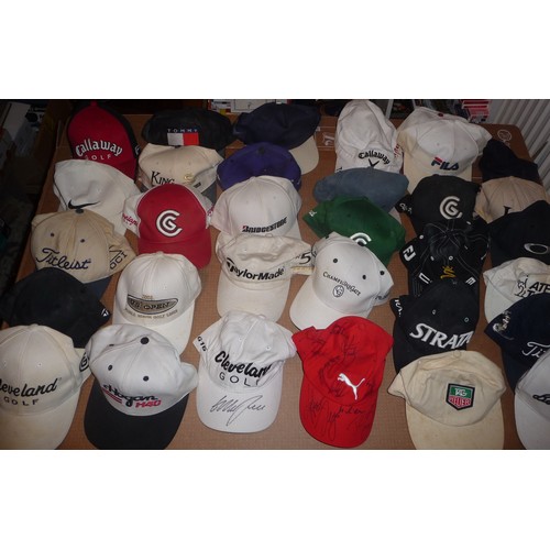 318 - Approximately 120 baseball caps includes sport themes American Baseball-Golf(two with signatures)-Ba... 