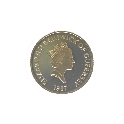 85 - United Kingdom - Elizabeth II (1952-2022), 1997 Gold Proof £25 Golden Wedding Anniversary, 24ct, 7.8... 