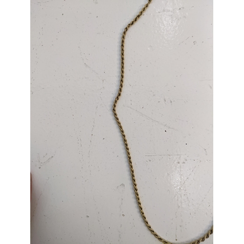 275 - A 9ct gold rope twist necklace, 7.4g
Location: C1
If there is no condition report shown, please requ... 