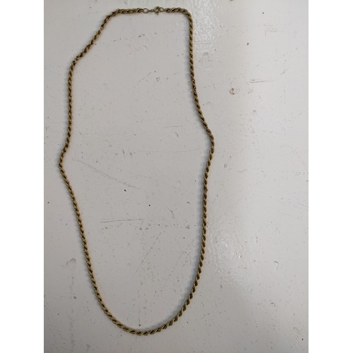 275 - A 9ct gold rope twist necklace, 7.4g
Location: C1
If there is no condition report shown, please requ... 