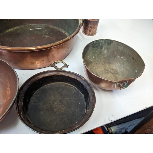 438 - Copper to include a preserve pan, chamber stick, jugs and other items
Location: GL
If there is no co... 