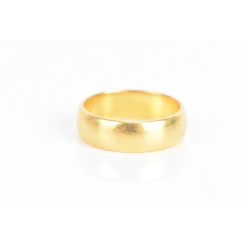 218 - A 22ct yellow gold wedding band, ring size L 1/2, 5.9 grams
If there is no condition report shown, p... 