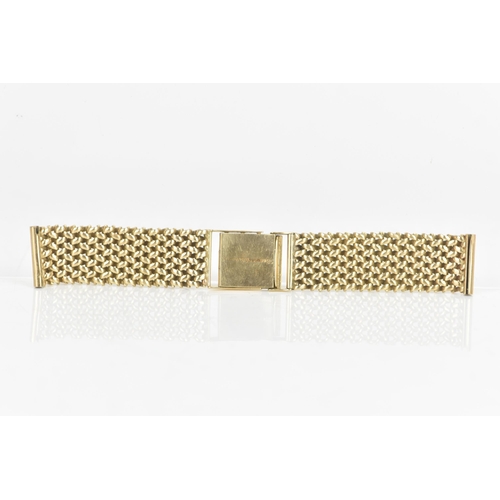 34 - A mid 20th century 9ct yellow gold wristwatch bracelet and clasp, stamped 375, 13cm, 21.9g
If there ... 