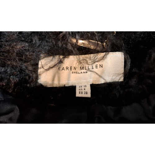 34 - Karen Millen and Ted Baker coats to include 2 Karen Millen examples in black UK10 and brown/grey UK8... 