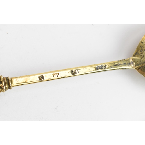 257 - A George III Scottish silver-gilt apostle spoon, possibly by William Davie or William Dempster, Edin... 