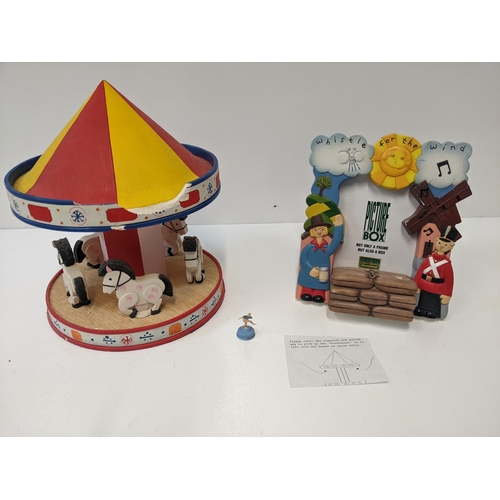 291 - A ceramic model of The Magic Roundabout by The Sugarlump Studio A/F, together with a Camberwick Gree... 