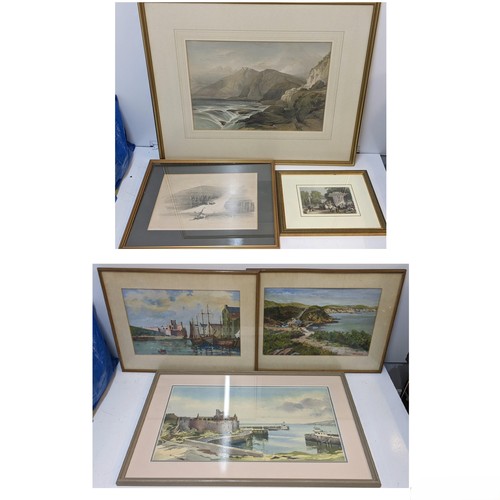 461 - Two David Roberts prints together with a Thomas Allom print together with John Hobson Nichols and J ... 