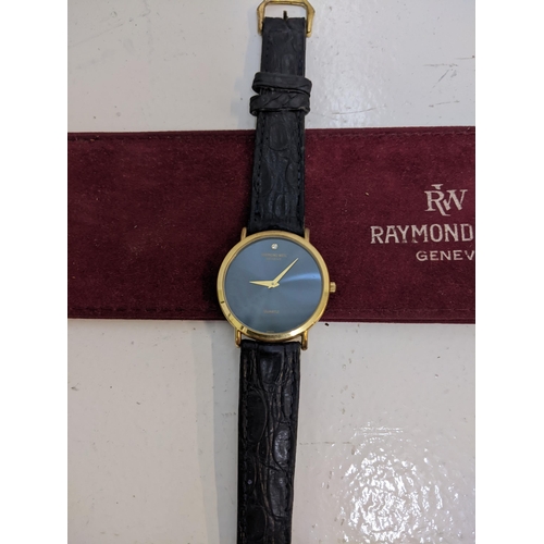 405 - An 18kt gold plated Raymond Weil gents wristwatch , in original sleeve
Location:CAB
If there is no c... 