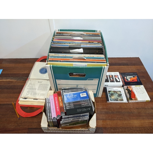 453 - A collection of classical and easy listening records, singles, and CDs to include Tchaikovsky The Sl... 