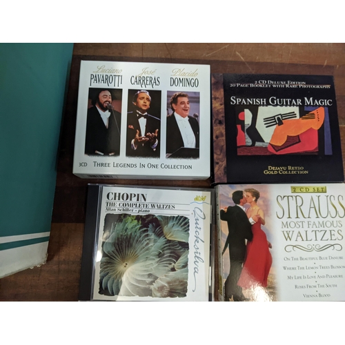 453 - A collection of classical and easy listening records, singles, and CDs to include Tchaikovsky The Sl... 