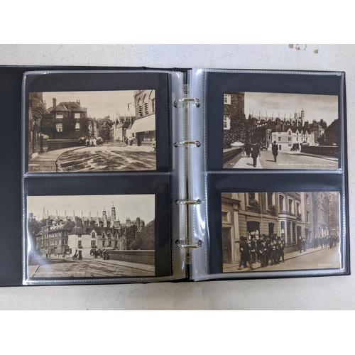 492 - Approximately 230 postcards displayed in four albums depicting scenes of Datchet and Windsor and oth... 