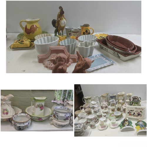 256 - A mixed lot of ceramics and collectables to include Masons Ironstone china, chamber pots commemorati... 