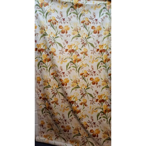 52 - Colefax & Fowler- 2 bolts of 1995 'Beaufort' chintz fabric  having a cream ground with autumnal flor... 