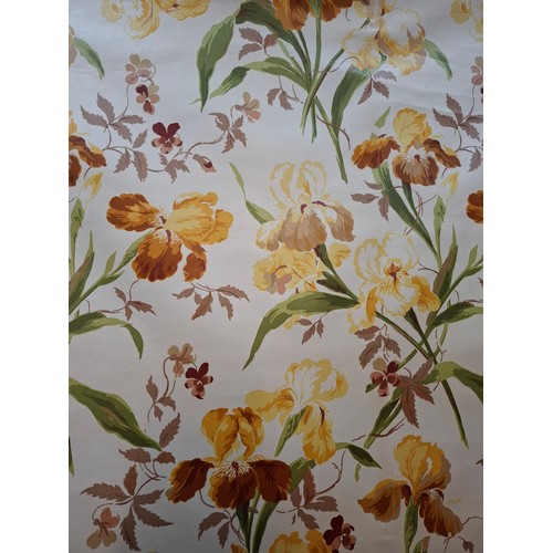 52 - Colefax & Fowler- 2 bolts of 1995 'Beaufort' chintz fabric  having a cream ground with autumnal flor... 