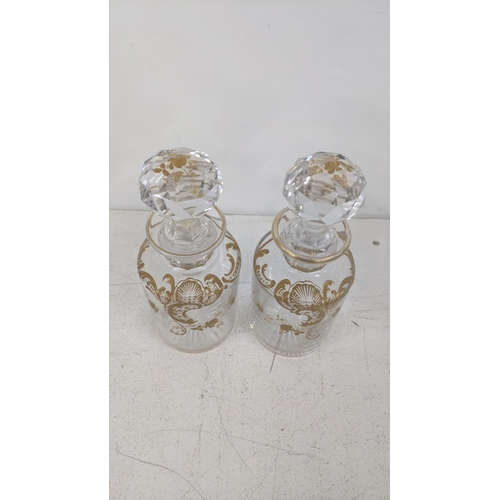 17 - A pair of French perfume bottles, circa 1900 with Louis XV pattern, possibly Baccarat A/F
Location: ... 