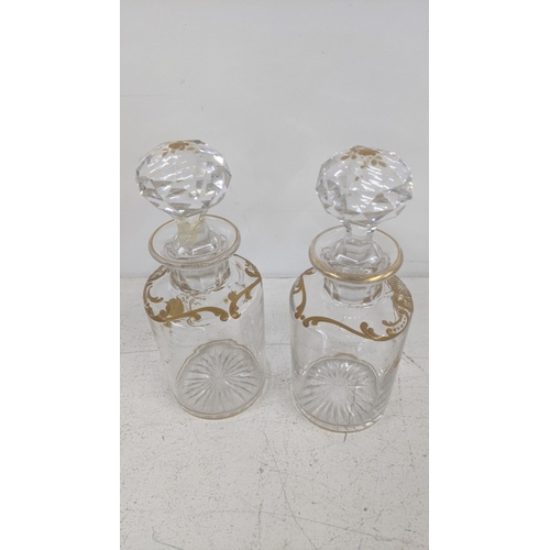 17 - A pair of French perfume bottles, circa 1900 with Louis XV pattern, possibly Baccarat A/F
Location: ... 