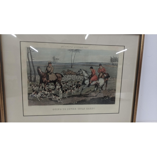 28 - Three hunting related engravings by H Alken, one example titled 'A Cross Meeting'
Location:LAF RACK
... 