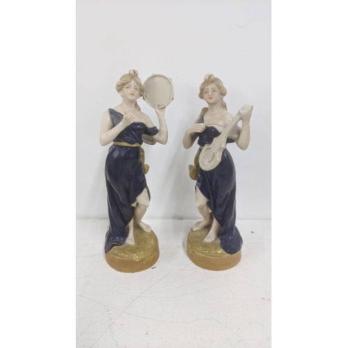 35 - Two Royal Dux porcelain musical maidens 25cm H
Location: 8-1
If there is no condition report, please... 