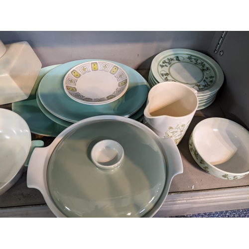 42 - A collection of ceramics to include Rye Iden pottery bowl and side plates, a Poole pottery tureen, H... 