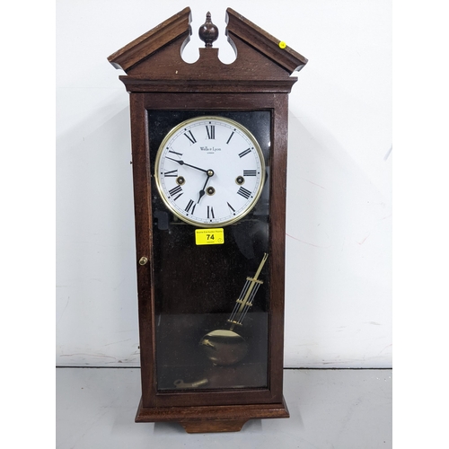 74 - A Well & Lyon of London 8-day wall clock
Location:A1F
If there is no condition report shown, please ... 